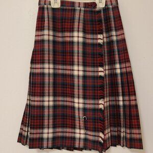 Plaid Maxi wrap skirt